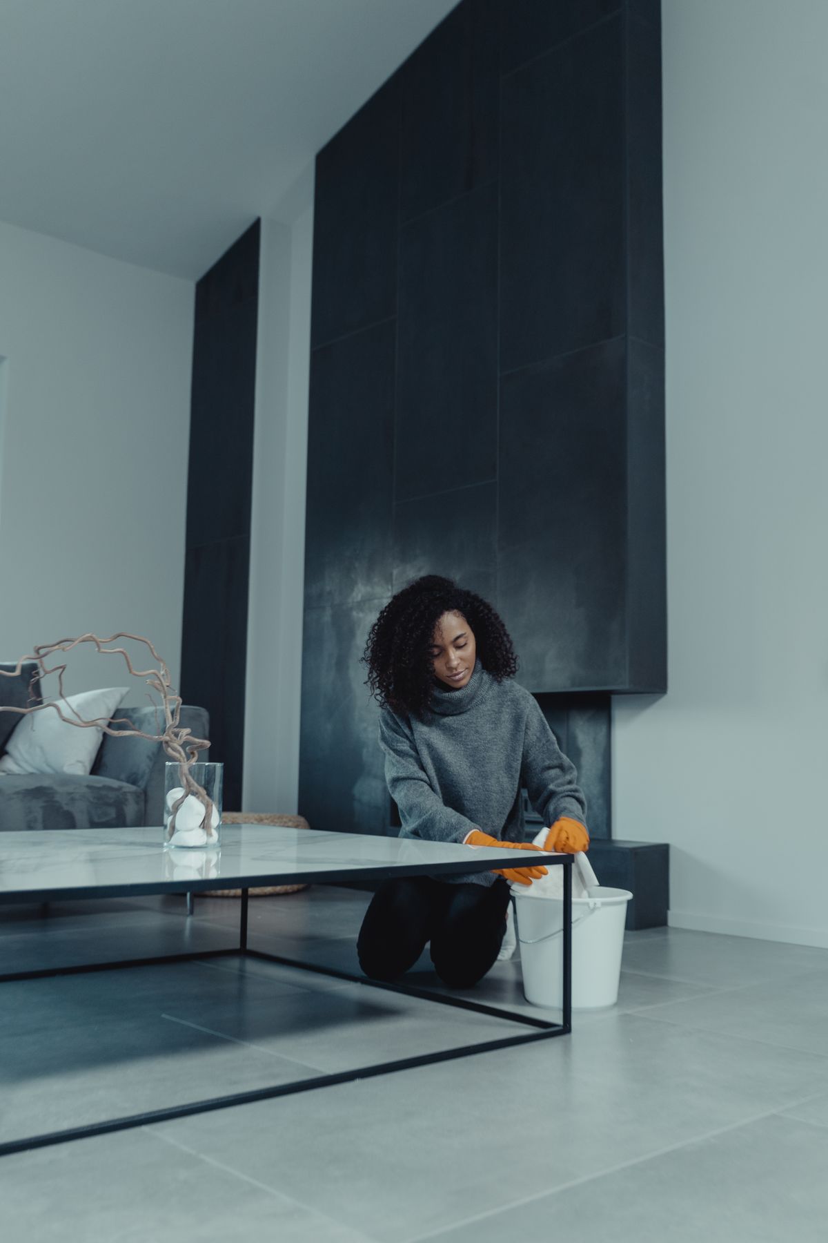 A clean, bright interior space